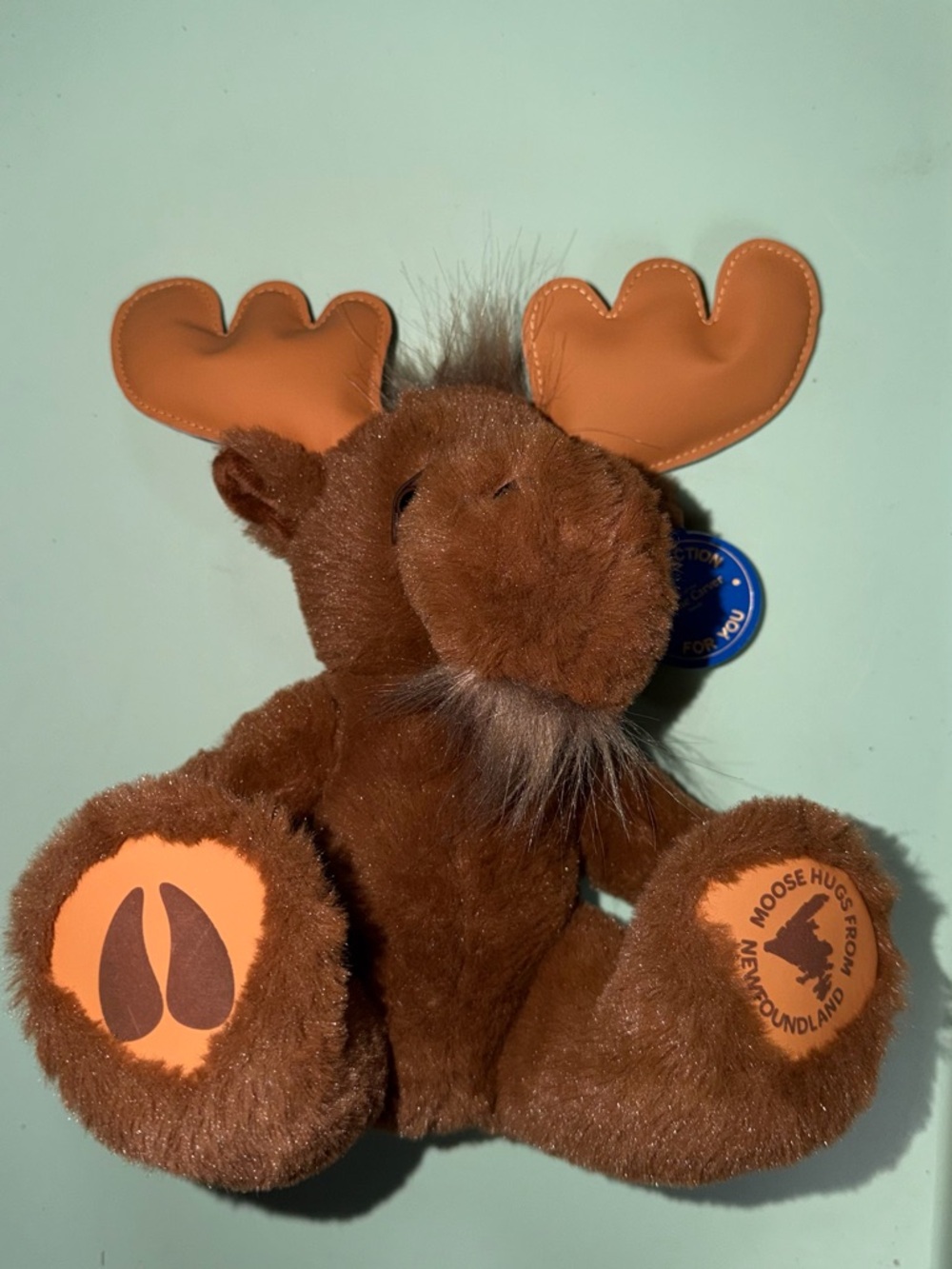 Plush Brown Moose Stuffed Animal - Kids Toy